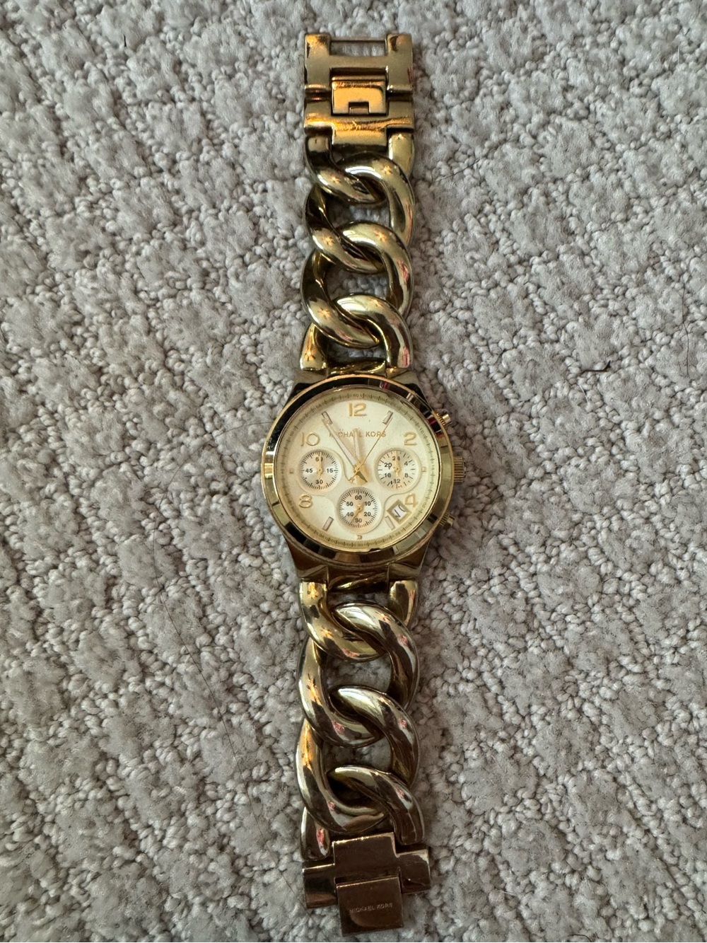 Michael Kors Gold-Tone women’s Chain-Link Watch- needs battery